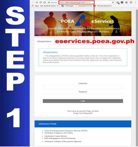 poea e services|poea eservices.